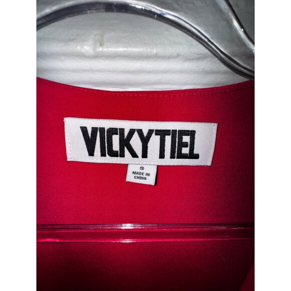 Vicky Tiel Womens Hot Pink Wrap Dress & Shawl‎ Set Size Small Sexy Eighties Glam - Picture 7 of 12